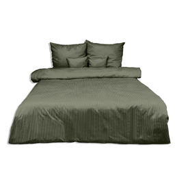 Matex Pościel adamaszkowa 220x200 zielona oliwkowa 35 jednobarwna