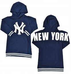 Długa bluza z kapturem New York Yankees Majestic