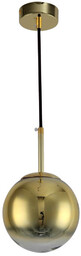 Okrągła lampa wisząca Palla LP-2844/1P S GD Light