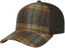 Czapka Trucker Wool Check by Stetson, oliwkowy, One