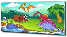 Foto obraz szkło hartowane Dinozaury