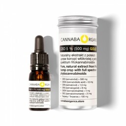 Olejek CBD 5% bez chlorofilu w buteleczce 10