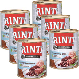 Rinti Kennerfleisch Geflugelherzen karma mokra dla psa -