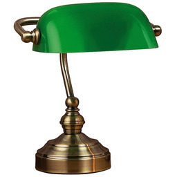 Markslöjd - Bankers Lampa Stołowa 25 cm Oxide/Green