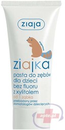 Ziajka pasta do zębów dla dzieci bez fluoru