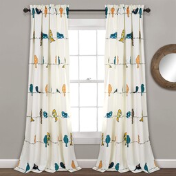Lush Decor Rowley Birds Panele zasłonowe z filtrem