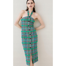 KAREN MILLEN SUKIENKA WEŁNIANA PROSTA WZÓR 38 1Y1V