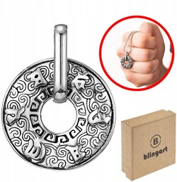 Zawieszka męska RUNY wisiorek kolory VIKINGS misterny ORNAMENT