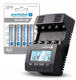 Ładowarka everActive NC-3000 4x akumulatorki AA/R6 everActive 2000mAh