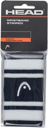 HEAD Unisex Adult Wristband Striped 5, granatowy/biały, 14