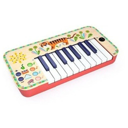 Pianinko dla dzieci tygrysek DJ06023-Djeco, instrumenty dla dzieci