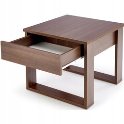 Stolik kawowy do salonu kwadratowy ława z szufladą