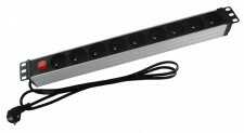 Listwa PD-9WK/RACK 19'' 9 gniazd wyłącznik kątowa