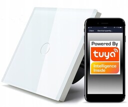 Bezprzewodowy włącznik światła WiFi Tuya pojedynczy