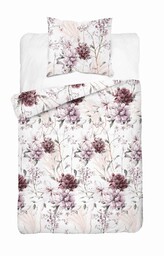 Detexpol Pościel satynowa 140x200 Pudrowa różowa na jasnym