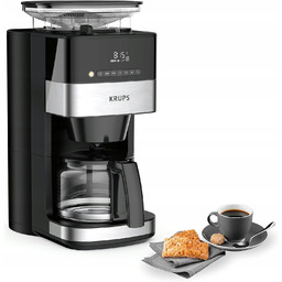 Ekspres Przelewowy Krups KM8328 Wbudowany Młynek Żarnowo-Stalowy 1,25l