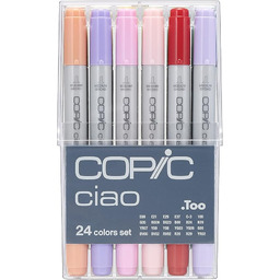 COPIC Ciao Marker Zestaw 24, uniwersalnych markerów układających