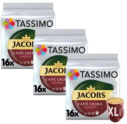 ZESTAW - Kapsułki Tassimo Jacobs Caffe Crema Classico