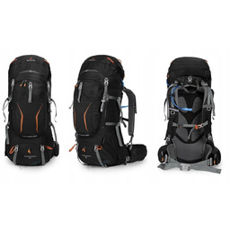 PLECAK TURYSTYCZNY TREKKINGOWY BERGSON MATTERHORN 70L WYPRAWOWY CZARNY