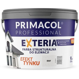 Elewacyjna farba strukturalna Exteria biała 9 l