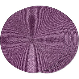 FunWheat - Zestaw 6 okrągłych plecionych podkładek