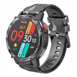 Smartwatch zegarek Rubicon męski RNCF08 czarny Bluetooth tryby