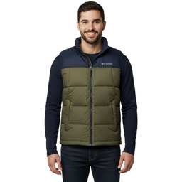 Bezrękawnik męski Columbia Pike Lake khaki kamizelka-L
