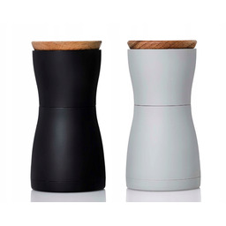 Adhoc Młynek Ręczny Do Pieprzu Soli Zestaw Szaro-czarny