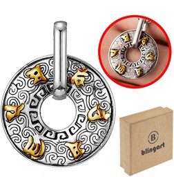 Zawieszka męska RUNY wisiorek kolory VIKINGS misterny ORNAMENT