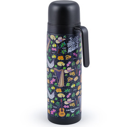 Termos Pajarito Folklor 1 litr czarny