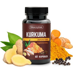 SKOCZYLAS Suplement na trawienie Kurkuma z piperyną