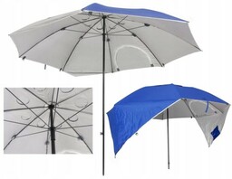 Duży przeciwsłoneczny parasol plażowy składany