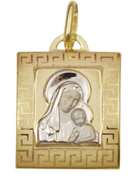 Złoty Medalik z Matka Boską pr 585