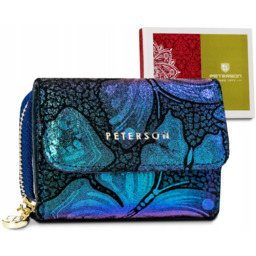 Skórzany damski portfel Peterson PTN 423229-ONBF
