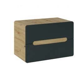 Szafka nastawna 80x59x46cm czarny/dąb naturalny ARUBA