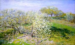 Apple trees in bloom, Claude Monet - plakat