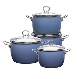 Garnki La Bonita Naturale Emaliowane Indukcja Stal Niskowęglowa