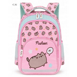 Plecak szkolny wielokomorowy St. Majewski wielokolorowy Kotek Pusheen