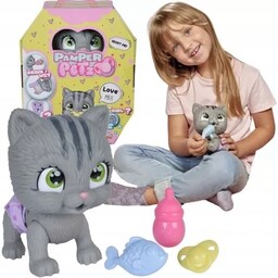 Pamper Petz Kotek Interaktywny Z Pieluszką Pije Sika