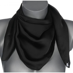 Chusta damska apaszka SATYNOWA gawroszka wielofunkcyjna czarna