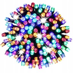 Lampki choinkowe 1000 Led Multi Kolor Flash 80m