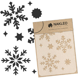 szablon malarski // craft & scrapbooking // ŚNIEŻYNKI