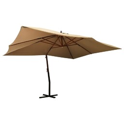 vidaXL Wiszący parasol z drewnianym słupkiem, 400x300 cm,