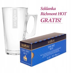 Herbata Richmont Earl Grey Blue 12szt + SZKLANKA