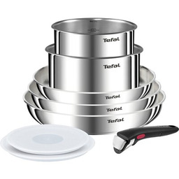TEFAL Zestaw patelni i garnków Emotion L8968S04 Stalowy
