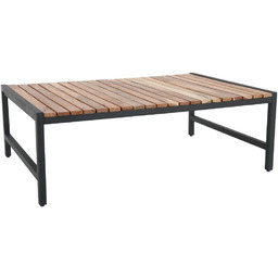 Bolero Stolik ogrodowy z drewna akacjowego 800x1200x(h)410 mm,