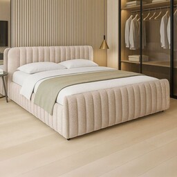 Łóżko tapicerowane SF1078P 140x200 Boucle Beż #4