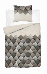 Detexpol Pościel satynowa 140x200 Orientalna mozaika beżowa 5226