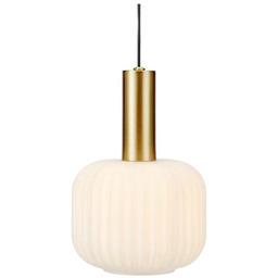 Markslöjd - Sober Lampa Wisząca Small Brushed Brass/White