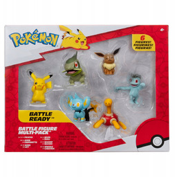 Pokemon Zestaw 6 Figurek Bitewnych S8 Pikachu Axew